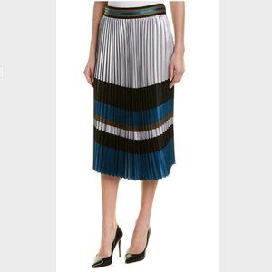 NWT! Elie Tahari Tamsen Pleated Skirt Size L